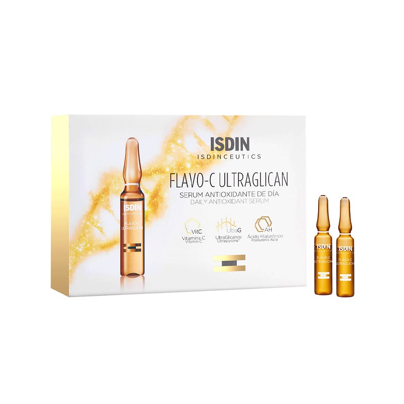 ISDIN ISDINCEUTICS FLAVO C ULTRAGLICAN ANTIOXYDANT ET HYDRATANT 30 UNIDOSES DE 2ML