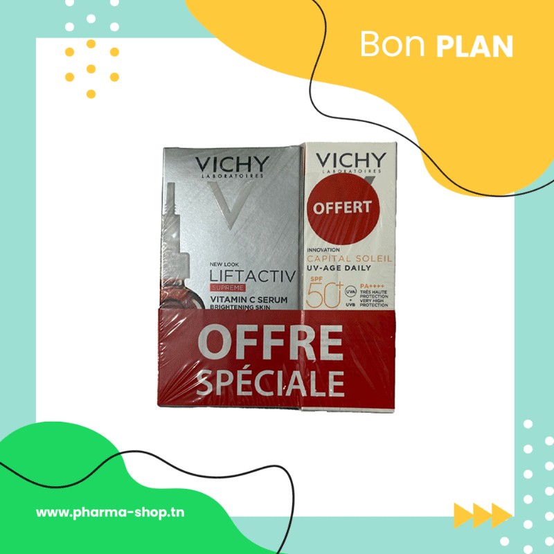 B.P VICHY LIFTACTIV SUPREME VITAMIN C SERUM 20ML+UV AGE DAILY INVISIBLE SPF50+40ML(OFFERT)