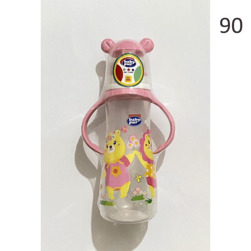 BABY PUR BIBERON FUNNY PP AVEC ANSES 250ML 72005