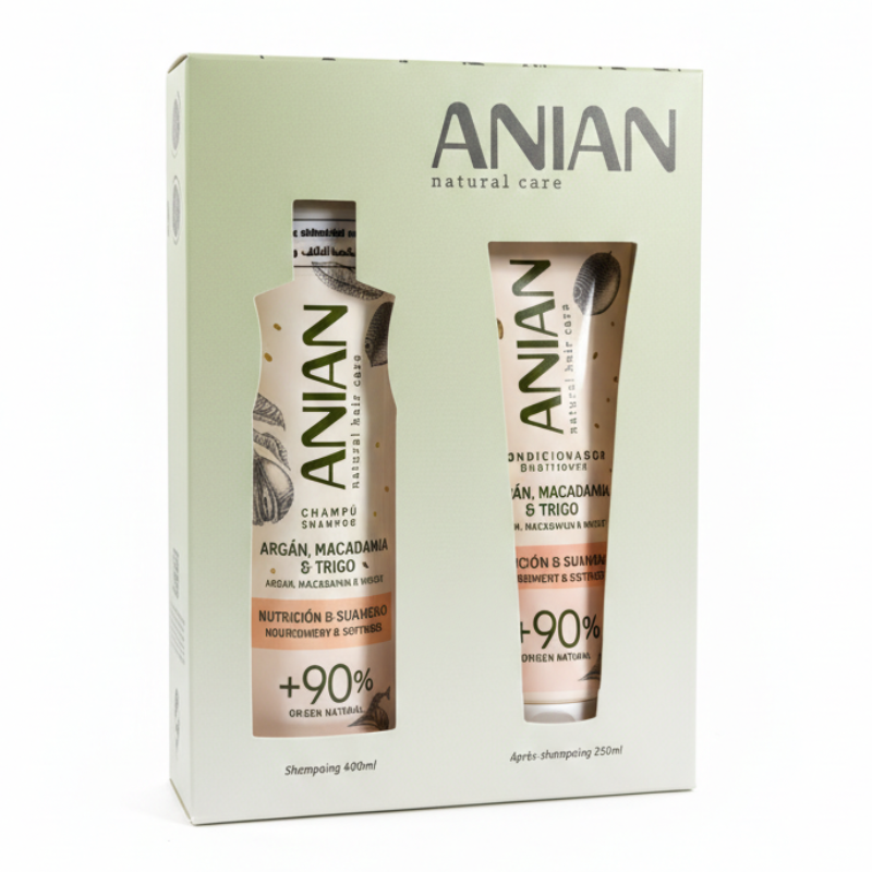 ANIAN COFFRET SHAMPOING NUTRITION ET DOUCEUR ARGAN 400ML+APRES SHAMPOOING 250ML