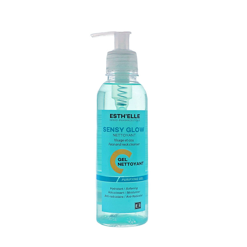 ESTHELLE SENSY GLOW GEL NETTOYANT VISAGE ET COU 250ML