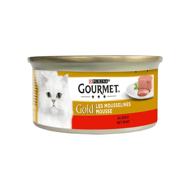 GOURMET GOLD MOUSSELINES BOEUF 85GR