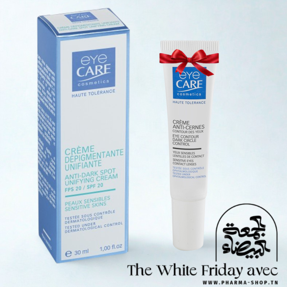 EYE CARE CREME DEPIGMENTANTE UNIFIANTE SPF 20 30ML+CREME ANTI CERNES CONTOUR DES YEUX 10G (OFFERT)