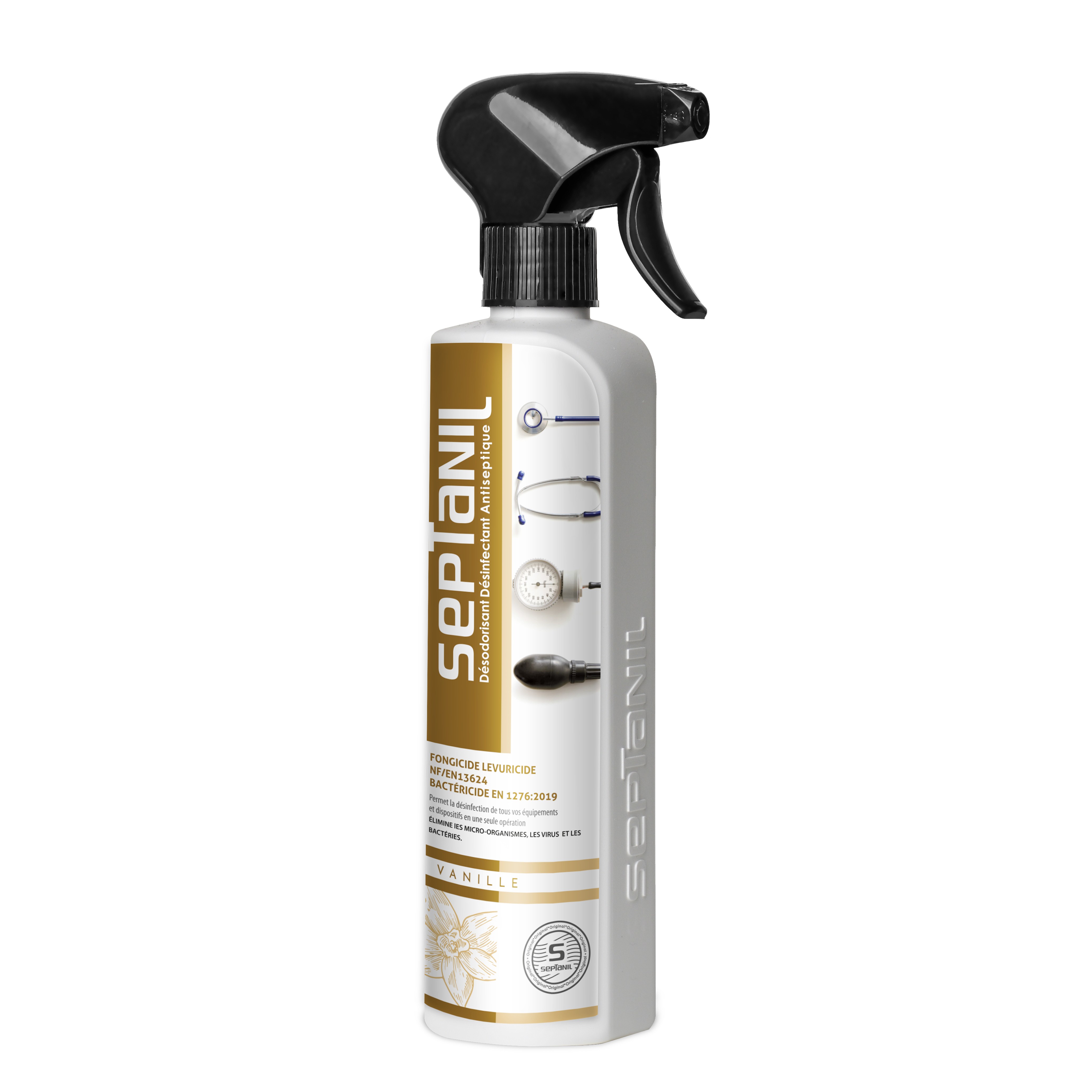 SEPTANIL DESODORISANT DESINFECTANT ANTISEPTIQUE VANILLE 500ML