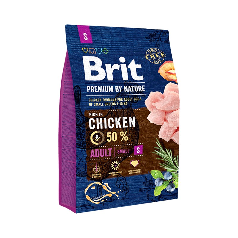 BRIT PREMIUM BY NATURE CROQUETTE POULET POUR CHIEN ADULTE SMALL
