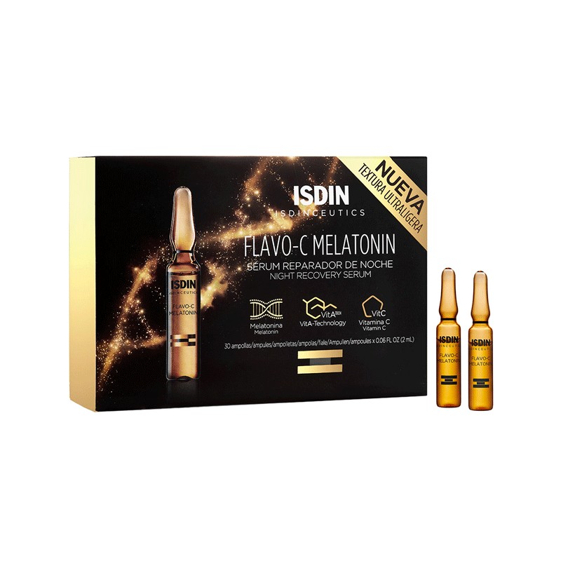 ISDIN ISDINCEUTICS FLAVO C MELATONIN SERUM REPARATEUR NUIT 30 UNIDOSES DE 2ML