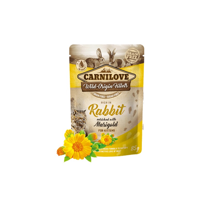 CARNILOVE KITTEN AU LAPIN 85 GR
