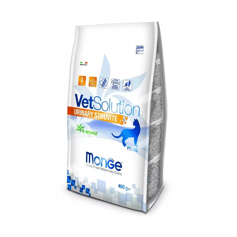 MONGE VETSOLUTION CAT URINARY STRUVITE 400GR