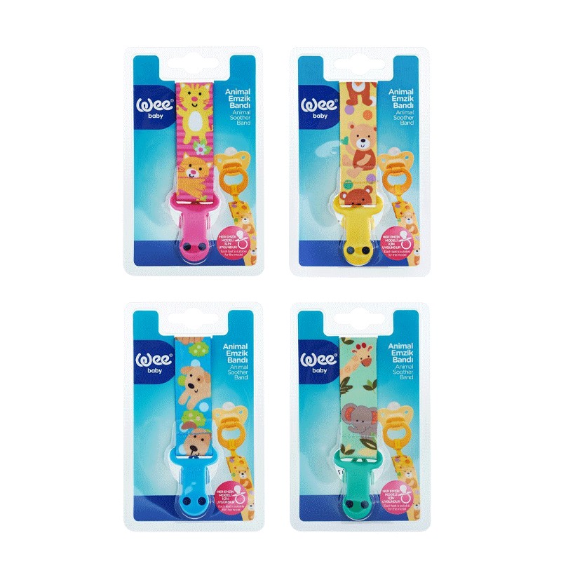 WEE BABY ATTACHE SUCETTE RUBAN ANIMAUX 913