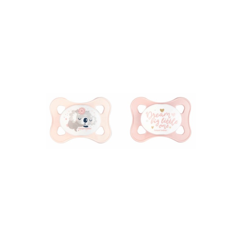 CANPOL SET DE 2 MINI-SUCETTES SYMETRIQUES SILICONE 0-2M 23/910