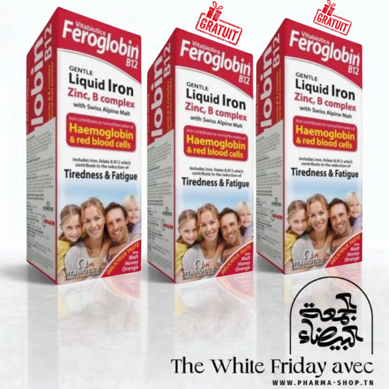 VITABIOTICS CURE FEROGLOBIN B12 GENTLE LIQUID IRON 200ML+ (2 OFFERTS)