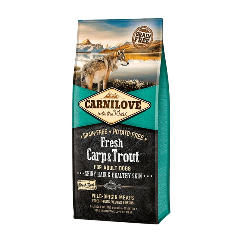 CARNILOVE FRESH CHIEN ADULT CARP TROUT 12KG