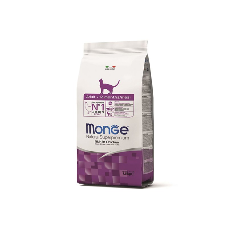 MONGE CROQUETTE CHAT CLASSIC ADULTE 1.5KG
