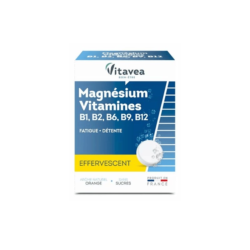 VITAVEA MAGNESIUM B1 B2 B6 B9 B12 EFFERVESCENT 24 COMPRIMES