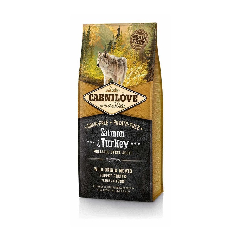 CARNILOVE CROQUETTE GRAND CHIEN SAUMON&DINDE 4KG