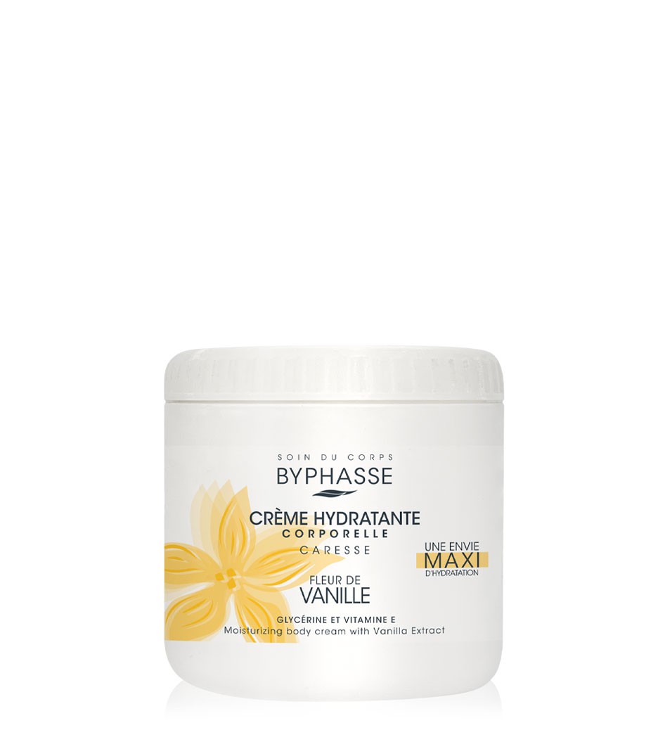 BYPHASSE CREME HYDRA CORPS A L'EXTRAIT DE VANILLE 500ML