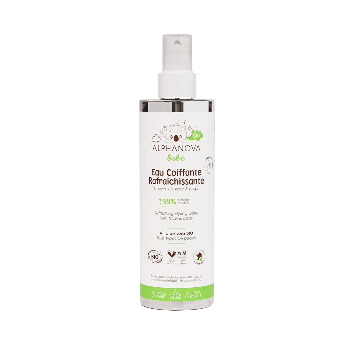 ALPHANOVA EAU COIFFANTE RAFRAICHISSANTE BIO 200ML