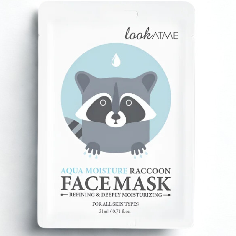 LOOK AT ME AQUA MOISTURE RACCOON FACE MASK 21ML