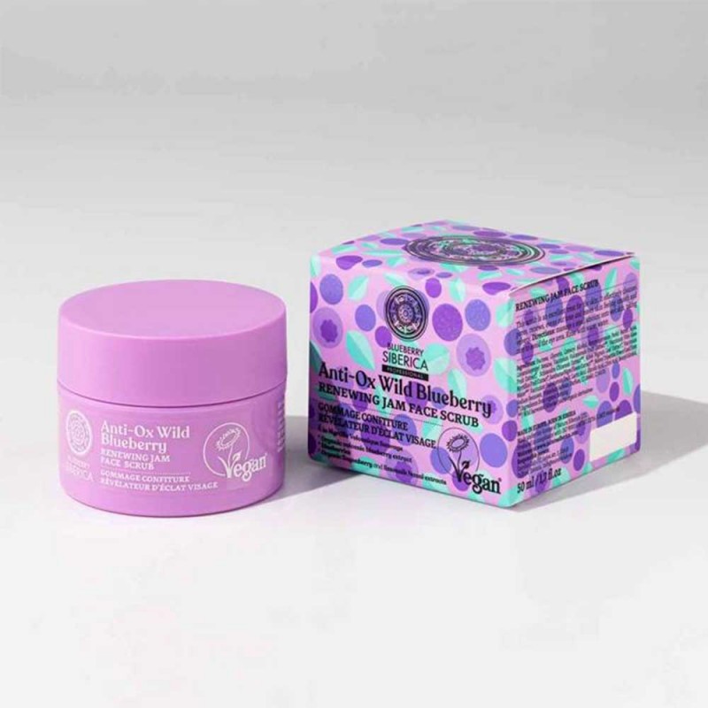 BLUEBERRY SIBERICA ANTI OX WILD BLUEBERRU GOMMAGE CONFITURE REVELATEUR D'ECLAT VISAGE 50ML