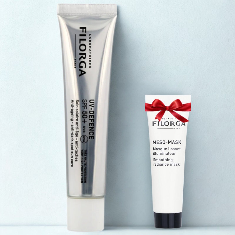 FILORGA UV DEFENCE SOIN SOLAIRE ANTI AGE ANTI TACHES SPF50+ 40ML+MESO MASK MASQUE LISSANT ILLUMINATEUR 15ML (OFFERT)