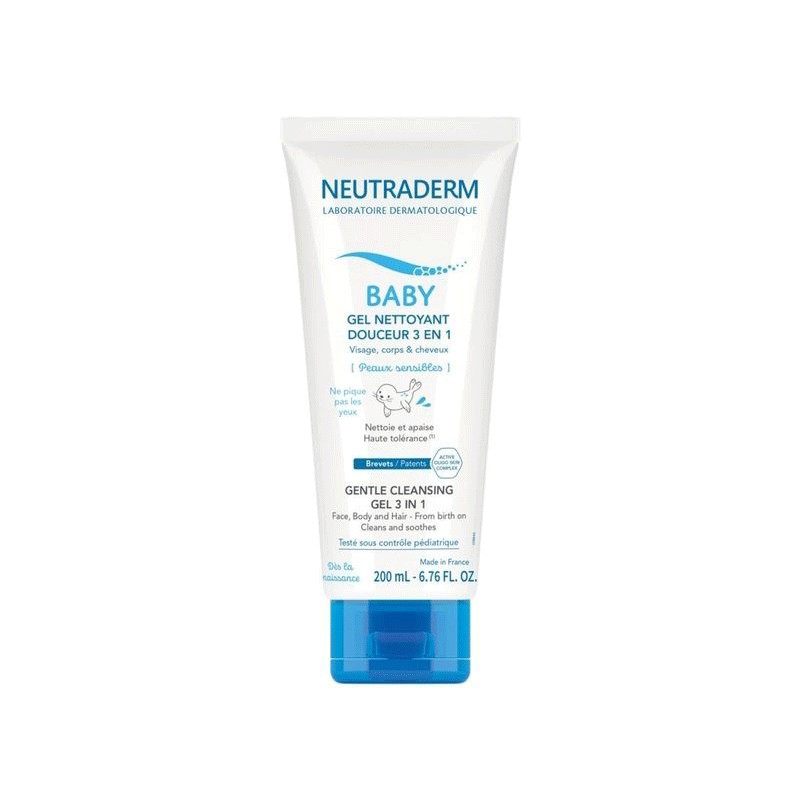 NEUTRADERM BABY GEL NETTOYANT DOUCEUR 3 EN 1 200ML