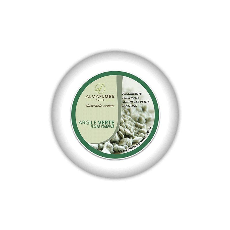 ALMAFLORE ARGILE VERTE SURFINE 200GR