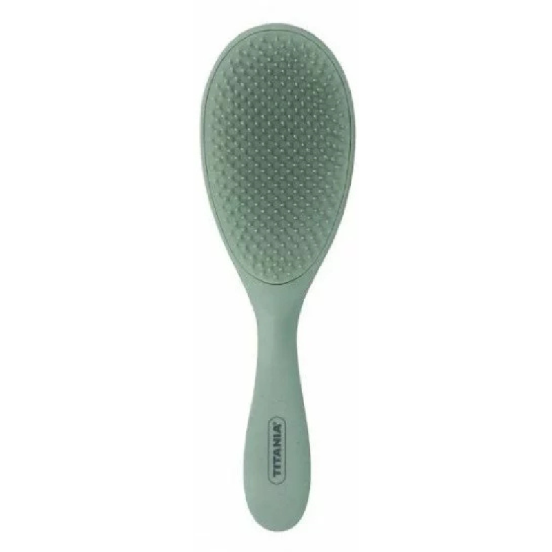 TITANIA BROSSE A DEMELER EN PLASTIQUE RECYCLE COLLECTION VERT DOUX  REF 2883
