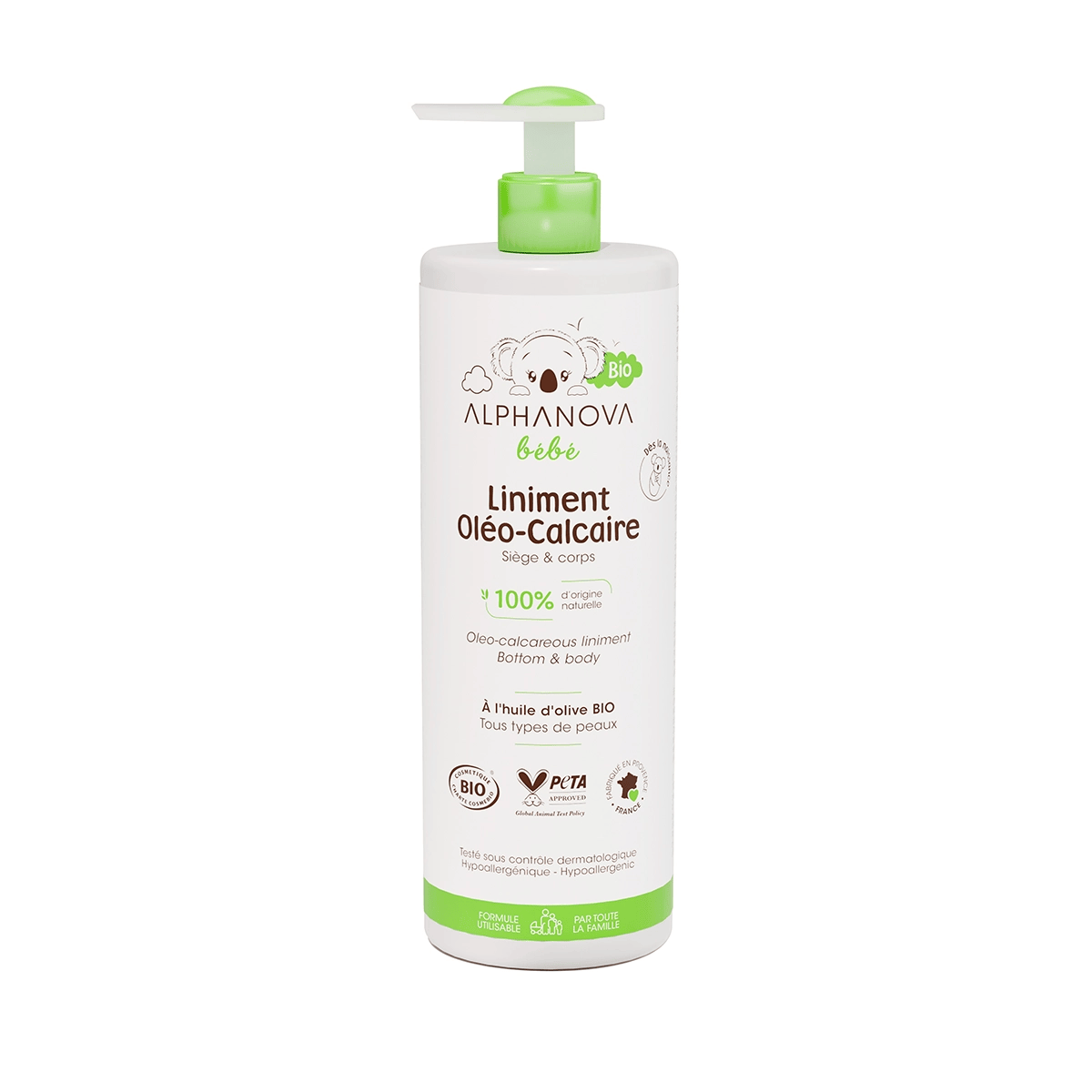 ALPHANOVA LINIMENT OLEO CALCAIRE BIO 400ML