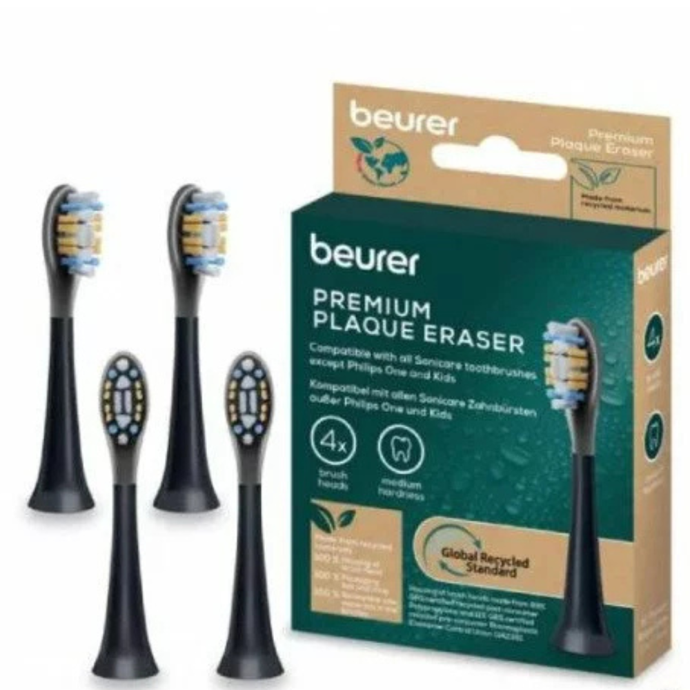 BEURER TETES DE BROSSE A DENTS SC PREMIUM PLAQUE ERASER 4xGP 10522