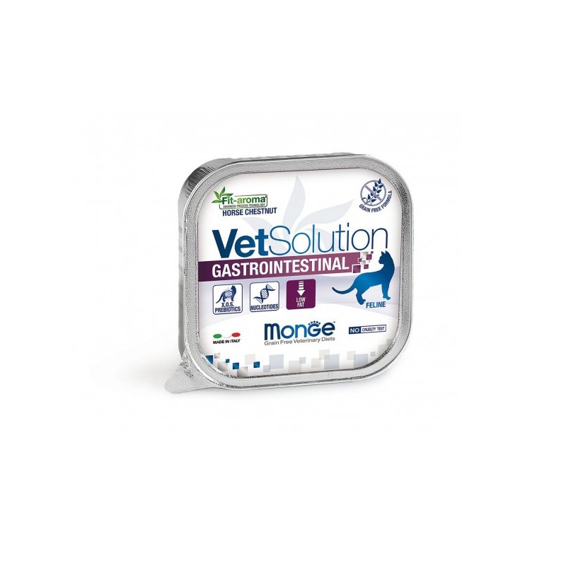 MONGE VETSOLUTION CAT GASTROINTESTINAL 100G