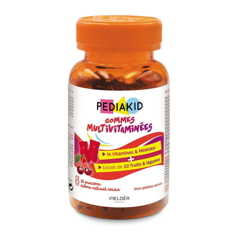 PEDIAKID GOMMES MULTIVITAMINEES 60 OURSONS