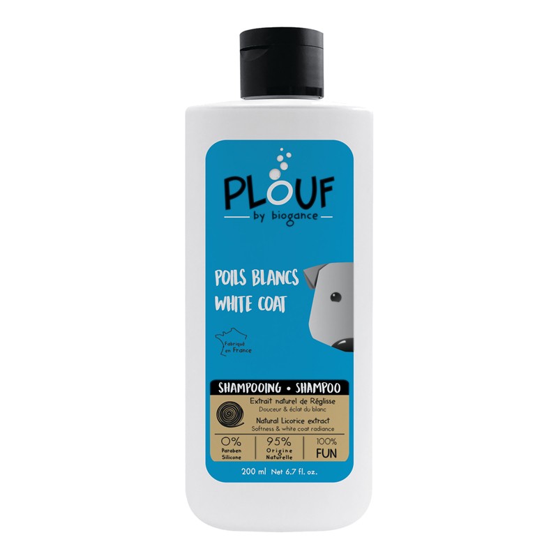 BIOGANCE PLOUF CHIEN SHAMPOOING POILS BLANCS 200ML
