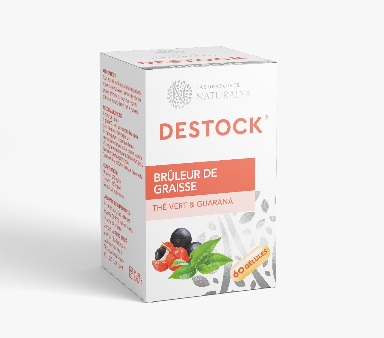 NATURALYA DESTOCK BRULEUR DE GRAISSES 60 GELULES