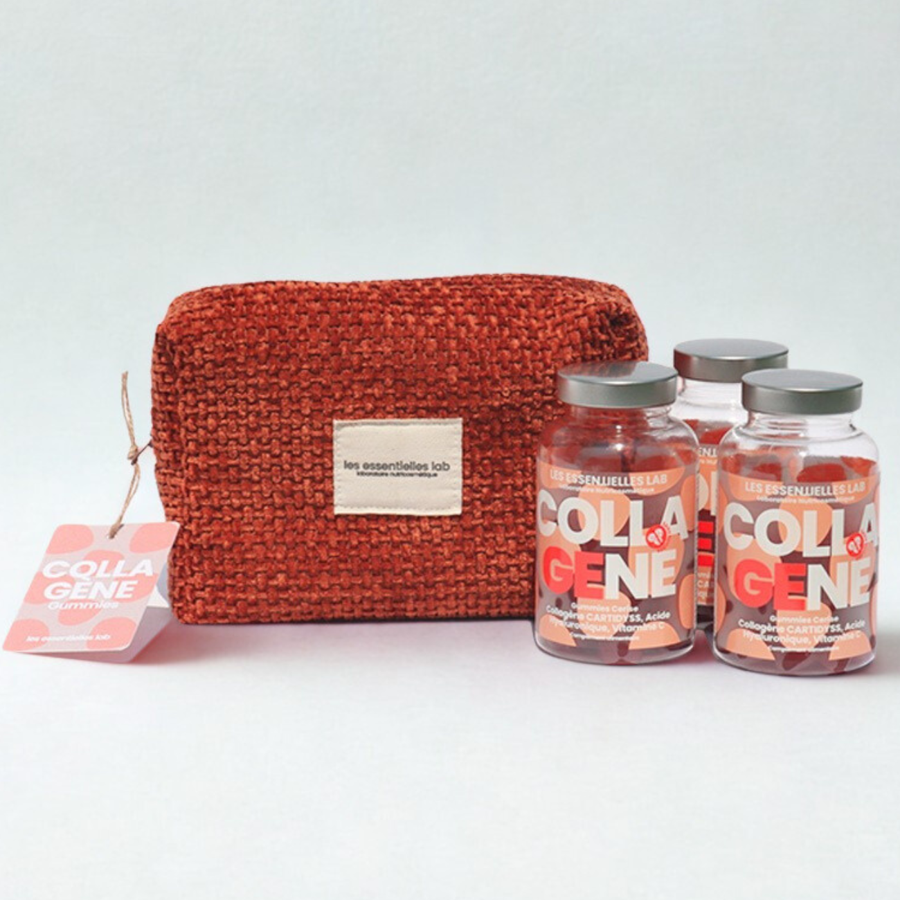 LES ESSENTIELLES LAB TROUSSE COLLAGENE GUMMIES CERISE  3 BOITES