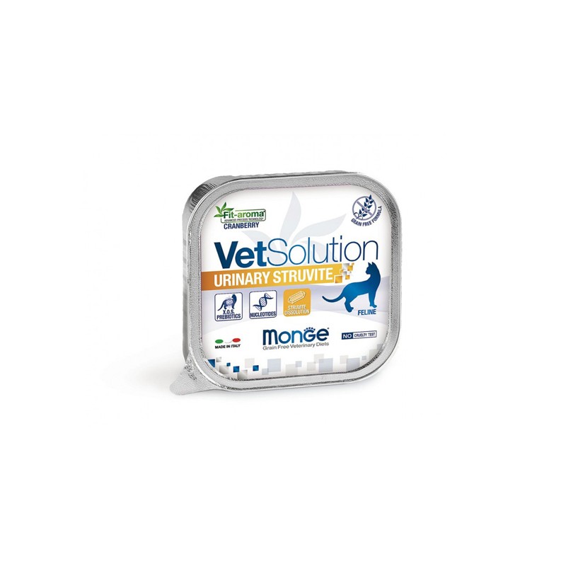 MONGE VETSOLUTION CAT URINARY STRUVITE 100G
