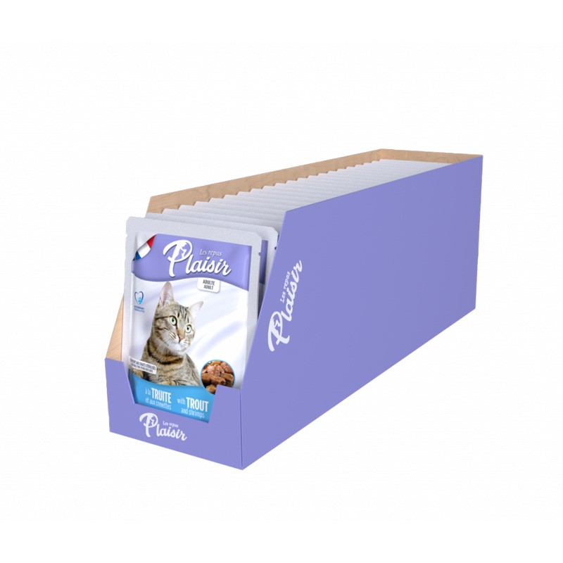 PLAISIR POCHON CREVETTE TRUITE 22*100GR
