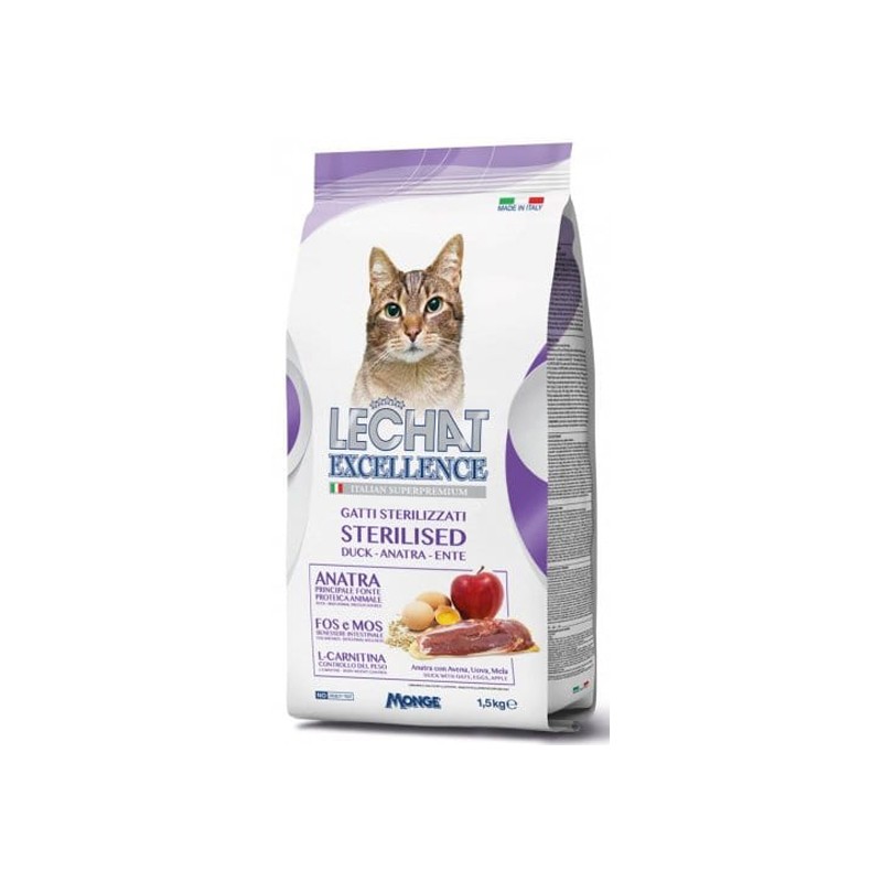 LECHAT EXCELLENCE STÉRILISÉ CANARD 1.5KG