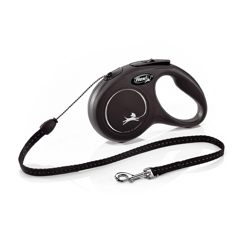 FLEXI LAISSE NEW CLASSIC CORDE S 5M NOIR