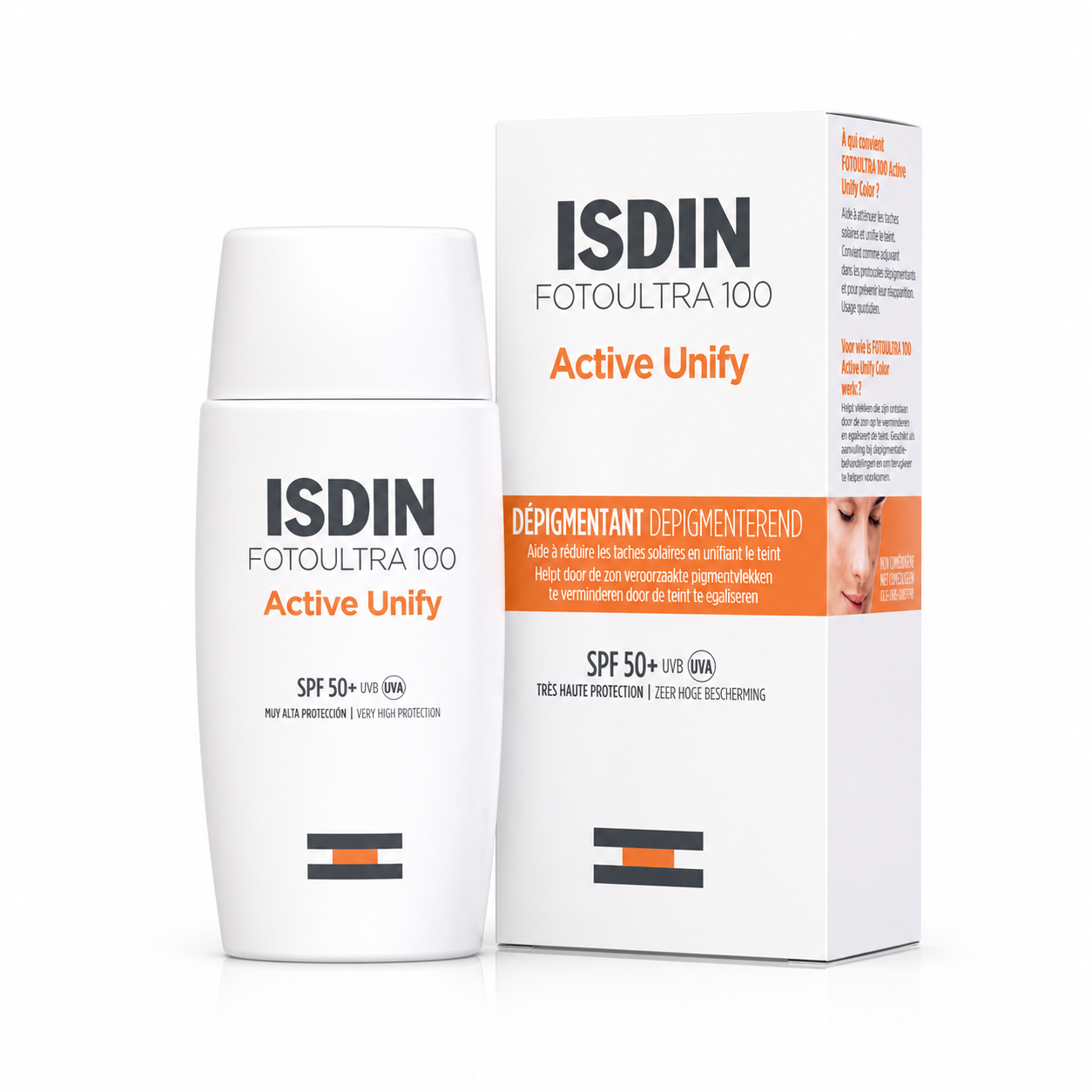 ISDIN PHOTOPROTECTION ECRAN SOLAIRE ACTIVE UNIFY FUSION FLUIDE SPF50 50 ML