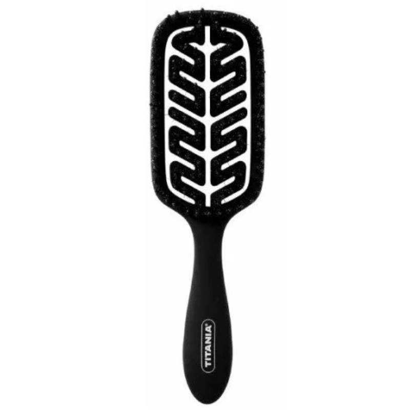 TITANIA BROSSE PADDLE FLEX PLUME COLLECTION NOIRE REF 2888