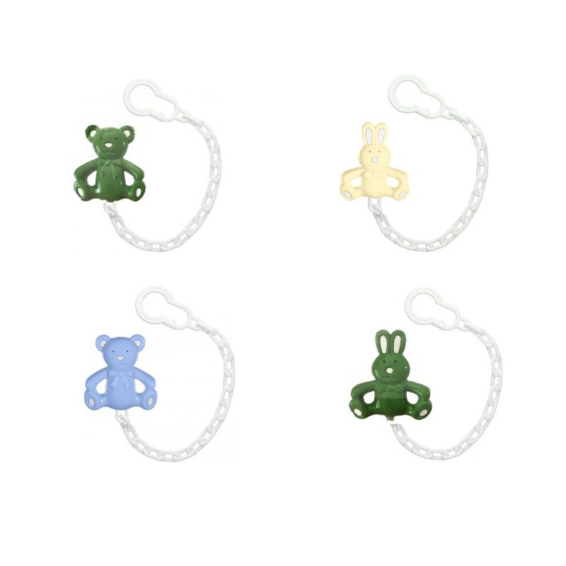 WEE BABY ATTACHE SUCETTE CHAINETTE ANIMAUX