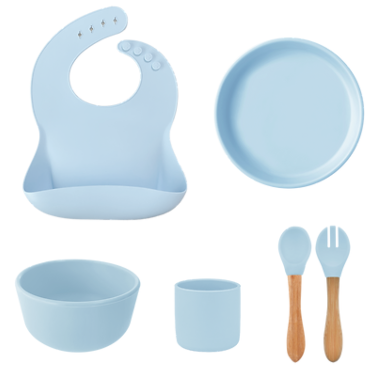 MINIKOIOI BLW SET III ENSEMBLE REPAS EN SILICONE 6 PIECES
