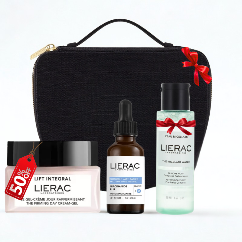 LIERAC COFFRET SERUM ANTI TACHES 30ML+LIFT INTEGRAL LE GEL CREME 50ML (-50%)+EAU MICELLAIRE 50ML (OFFERT)