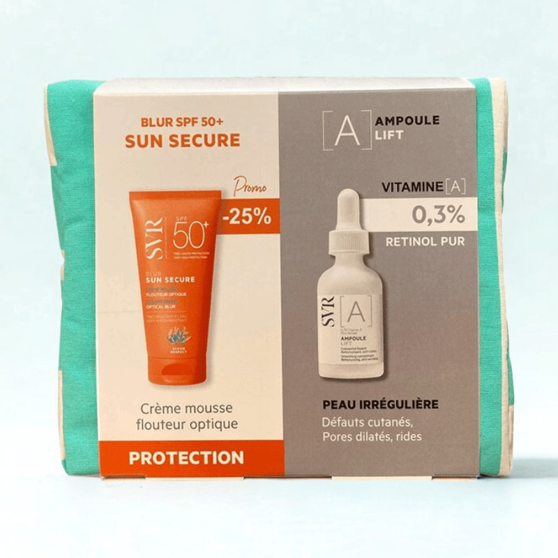 SVR TROUSSE AMPOULE A LIFT 0.3% CONCENTRE LISSANT 30ML+SVR SUN SECURE BLUR SPF50+ 50ML (-25%)