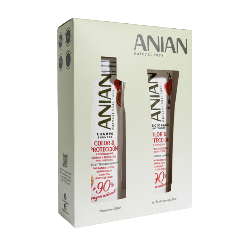 ANIAN COFFRET SHAMPOING COULEUR ET PROTECTION 400ML+APRES SHAMPOOING 250ML
