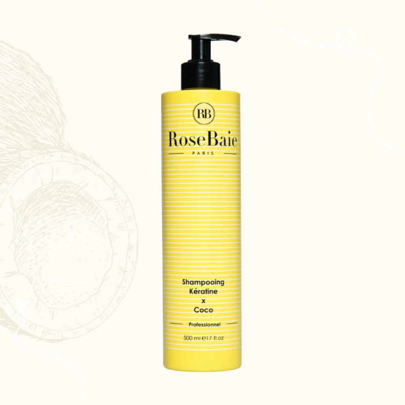 ROSEBAIE SHAMPOING KERATINE X HUILE DE COCO 500ML