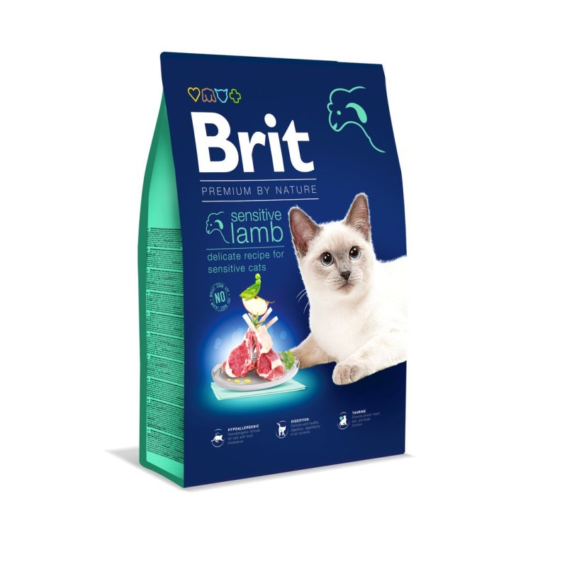 BRIT PREMIUM BY NATURE A L'AGNEAU POUR SENSIBLE,8KG