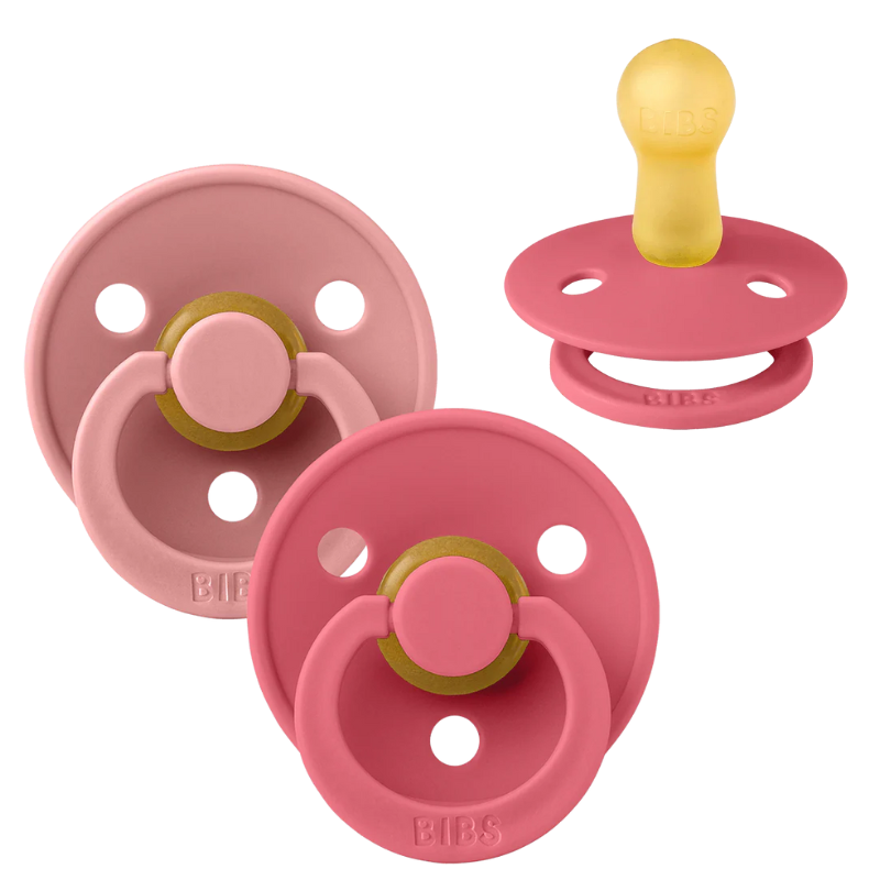 BIBS 02 SUCETTES COLOUR PACIFIER  DUSTY PINK CORAL SIZE 2 6M+