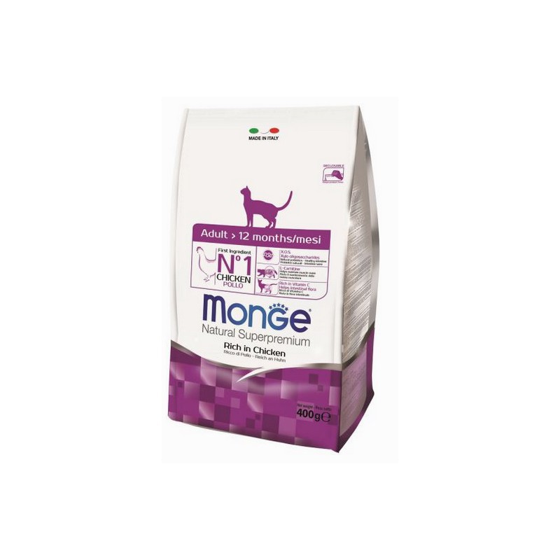 MONGE CROQUETTE CHAT CLASSIC ADULTE 400 GR