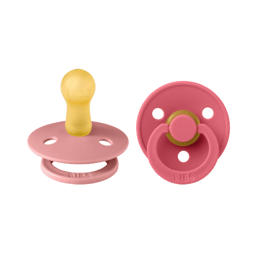 BIBS 02 SUCETTES COLOUR PACIFIER  DUSTY PINK CORAL SIZE 1 0M+